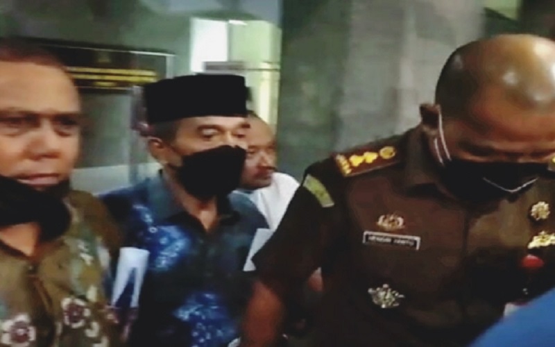 Mantan Pj Wali Kota Palembang Ahmad Najib Diperiksa Sebagai Tersangka di Rutan Pakjo Palembang 
