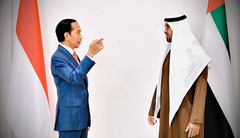 Bertemu Pangeran MBZ, Jokowi Bahas TCA hingga Pembangunan Ibu Kota Baru