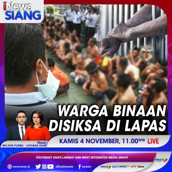 Warga Binaan Disiksa di Lapas, Selengkapnya di iNews Siang