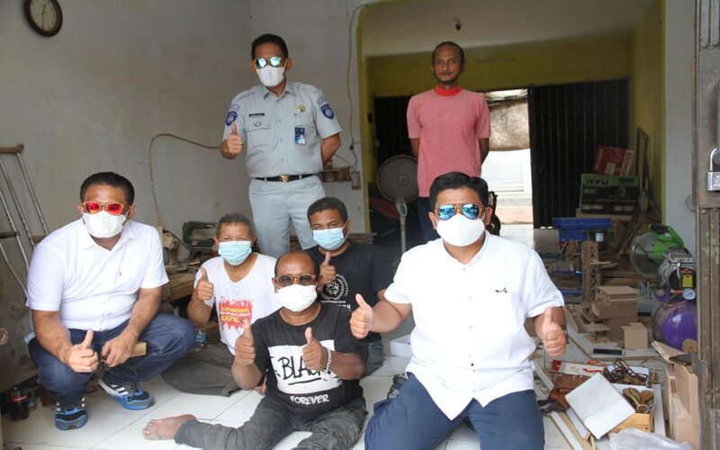 Direktur HK Jasa Raharja Munadi Herlambang Kunjungi Mitra Binaan Disabilitas