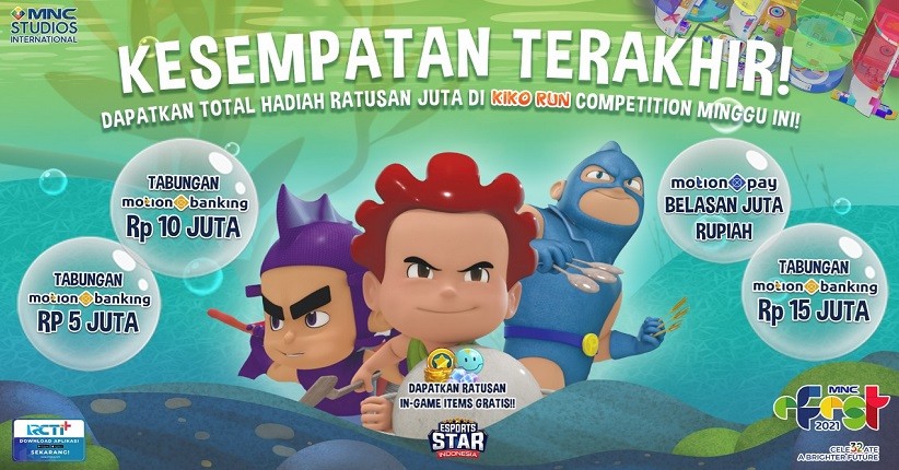 Mainkan Kiko Run Competition dan Jangan Sampai Kehilangan Kesempatan Mendapatkan Hadiah Total Ratusan Juta Rupiah!