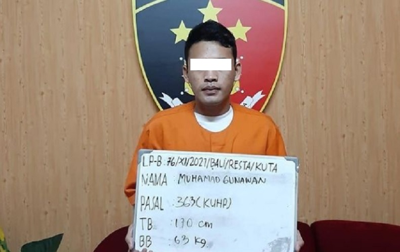 Maling Spesialis Bobol Vila Wisatawan di Kuta Bali Ditangkap 