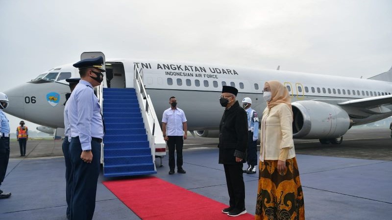 Wapres Ma'ruf Amin Bertolak ke Jayapura Resmikan Peparnas XVI Papua
