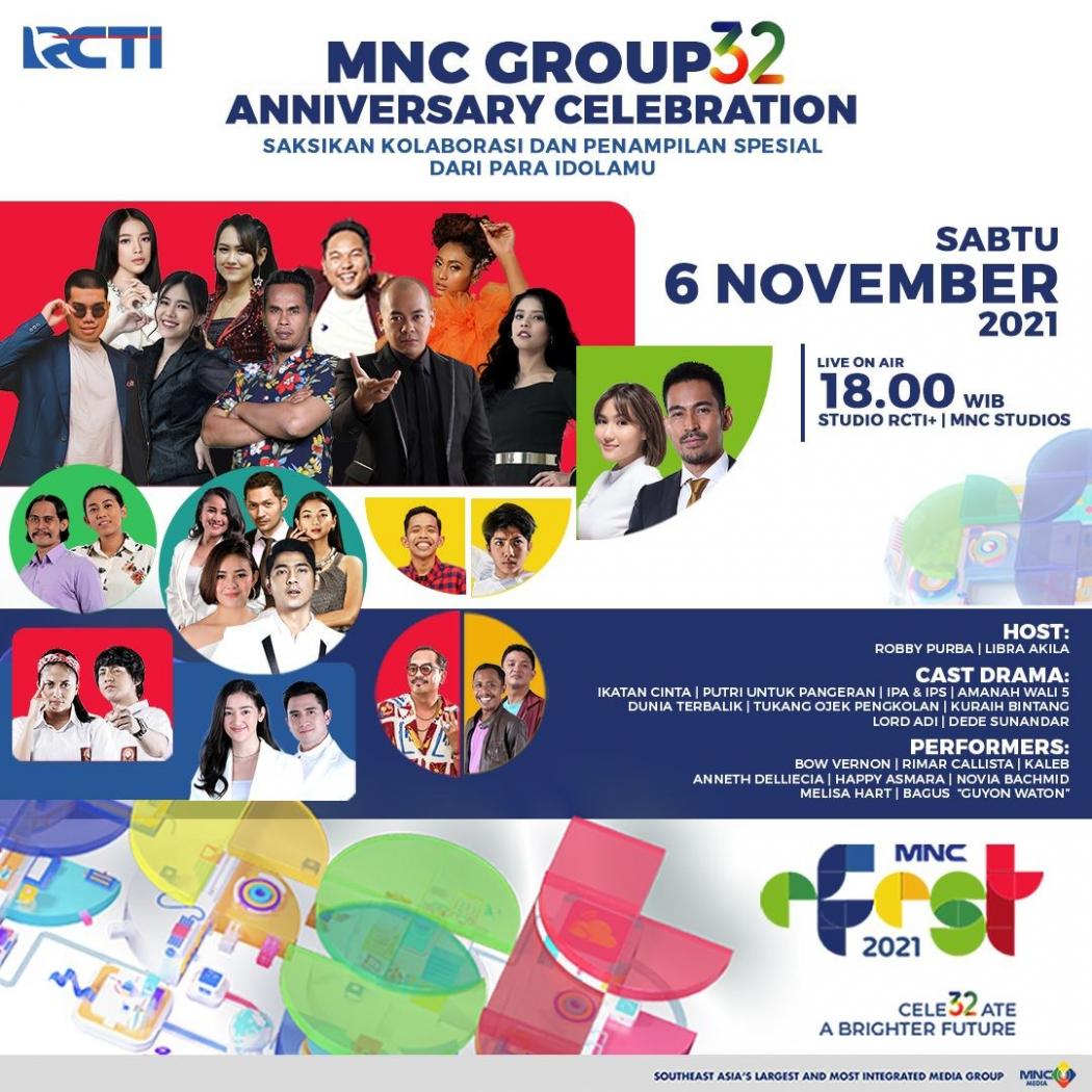 Live Malam Ini Pukul 18.00! Ada Bintang Ikatan Cinta hingga IPA dan IPS di HUT ke-32 MNC Group