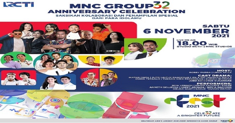 Malam Puncak Ulang Tahun MNC Group, #HUTMNCGROUP32 Jadi Trending Topic