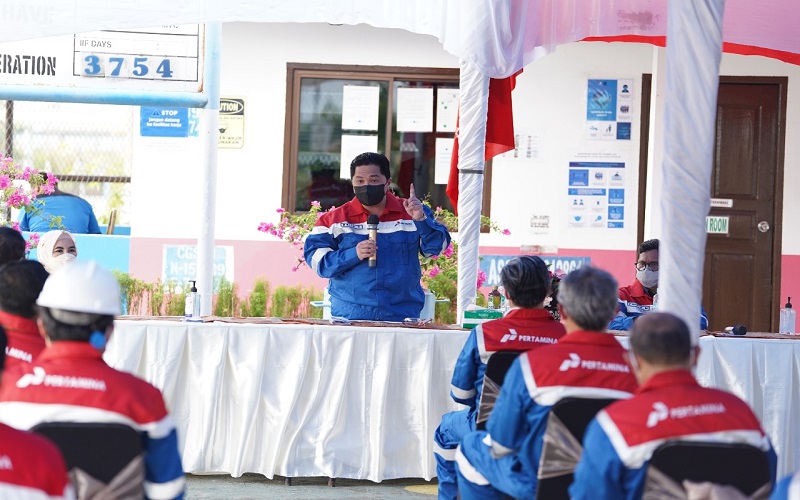 Apresiasi Pertamina Kelola Blok Rokan, Erick Thohir: Baru 2 Bulan, Setor Rp2,7 Triliun untuk Negara