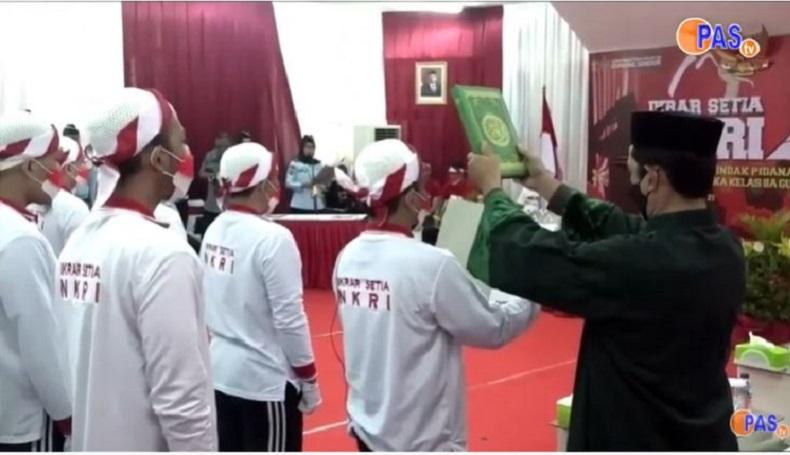 Ikrar Setia kepada NKRI, 34 Napi Teroris Janji Lindungi Tanah Air dari Aksi Terorisme