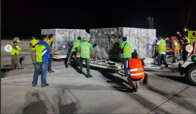 Begini Penampakan Motor Balap Superbike saat Tiba di Lombok