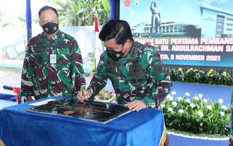 Letakkan Batu Pertama Pembangunan RSAU Abdulrachman Saleh, Panglima TNI: Untuk Penuhi Kebutuhan Kesehatan Prajurit