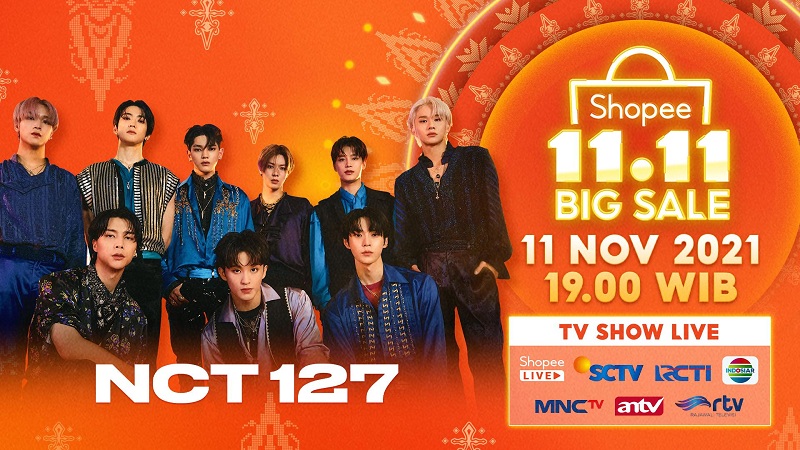 Bertabur Promo Belanja, Shopee 11.11 Big Sale TV Show Hadirkan NCT 127 dan Bintang Dangdut!