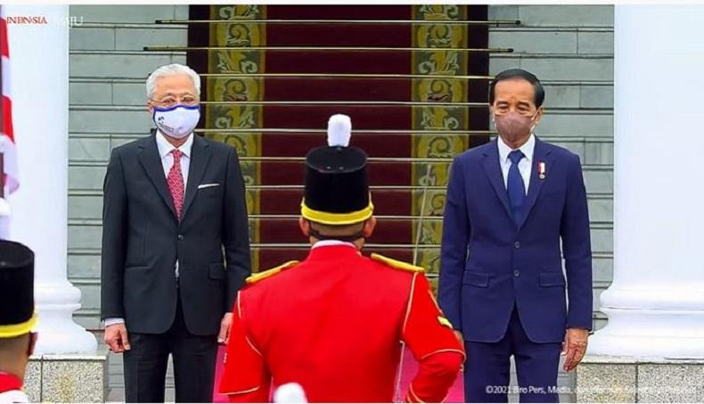 Jokowi Sambut PM Malaysia Dato Sri Ismail di Istana Bogor