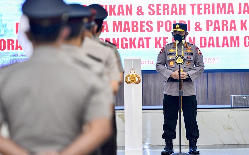 Pesan Kapolri saat Lantik Kabaintelkam hingga Kapolda: Jangan Padamkan Api saat Api Besar