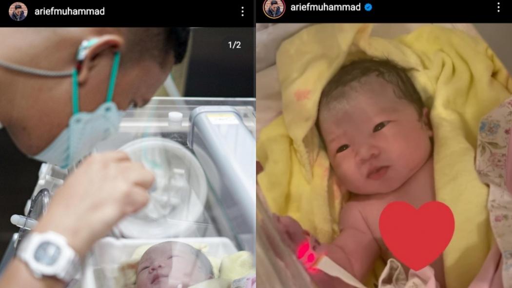 Selamat! Anak Arief Muhammad Lahir di Tanggal Cantik, Namanya Mecca Ayu Amanjiva