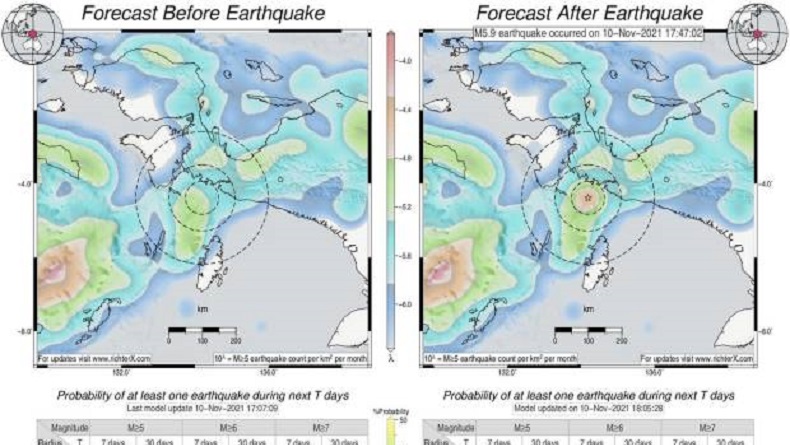 Gempa Magnitudo 6,1 Guncang Kaimana Papua Barat Dini Hari Tadi