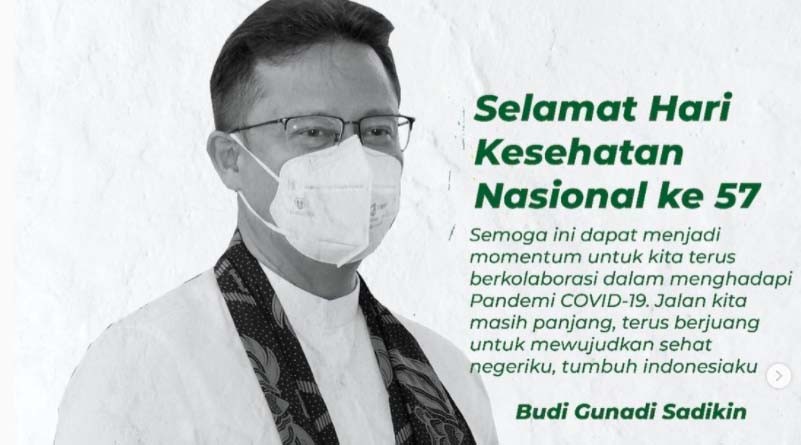 Menkes Budi Gunadi Kenang Sejarah Hari Kesehatan Nasional: Sehat Negeriku Indonesia 