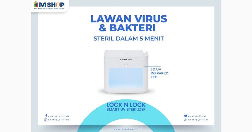 Lock N Lock Smart UV Sterilizer Box Mampu Melawan Bakteri dan Kuman dalam Sekejap