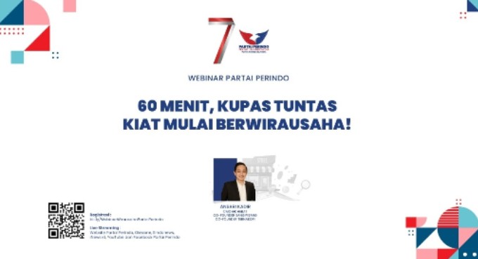 Ingin Awali Bisnis dari Kuliner? Ikuti Webinar Gratis Partai Perindo Pukul 14.00 Ini, Daftar di Sini!