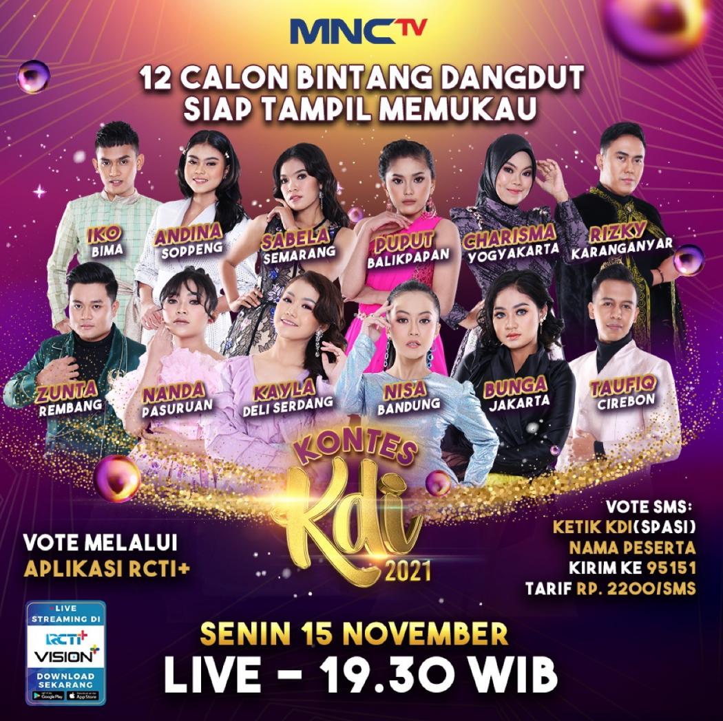 12 Kontestan Tampil Memukau di Hadapan Para Juri, Saksikan di Kontes KDI 2021