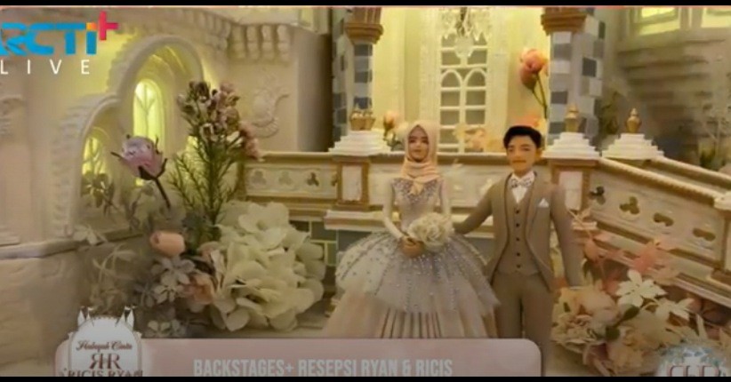 Mengintip Kemewahan Kue Pernikahan Ria Ricis dan Teuku Ryan, Mirip Istana Negeri Dongeng