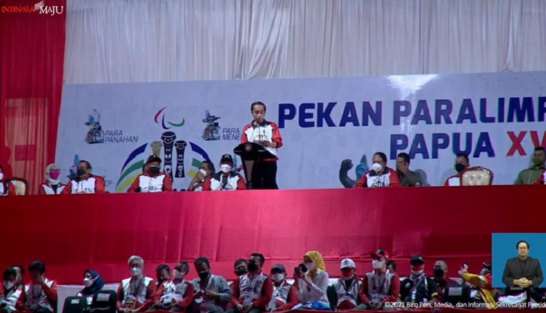 Tutup Peparnas XVI, Jokowi : Kinerja Tuan Rumah Papua Luar Biasa, Torang Hebat