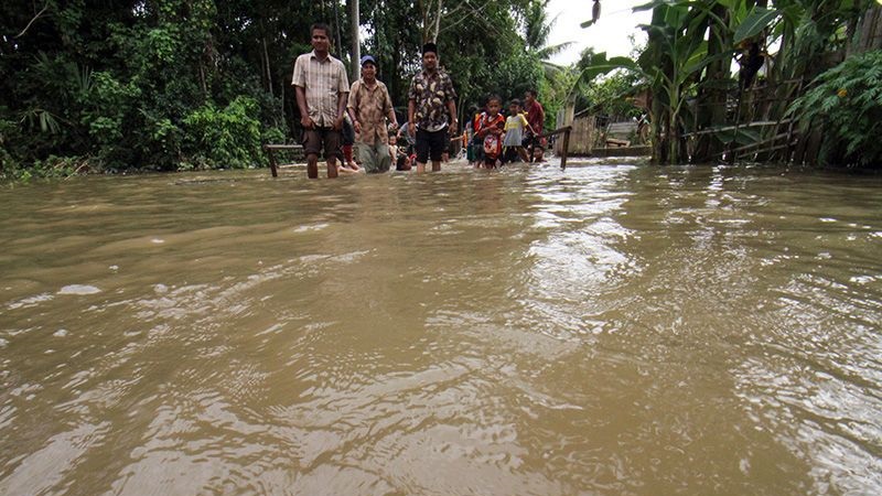 1.403 Warga di Aceh Utara Mengungsi akibat Banjir
