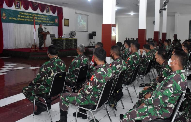 Tutup Latihan Pratugas Satuan BKO,  Kasdam IV/Diponegoro: Tingkatkan Kewaspadaan