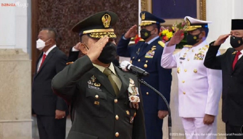 Dilantik Jokowi, Letjen TNI Dudung Abdurachman Resmi Jabat KSAD