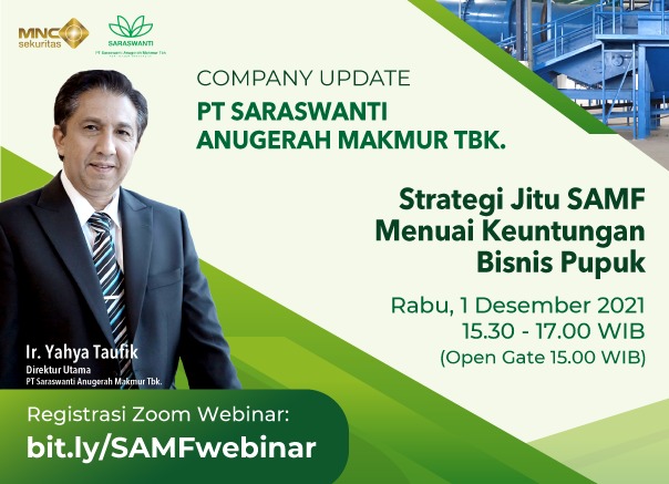Kupas Tuntas Strategi SAMF Racik Bisnis Pupuk, Ikuti Webinar MNC Sekuritas 1 Desember, Daftar di Sini!
