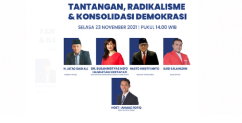 Partai Perindo Gelar Webinar Tantangan, Radikalisme dan Konsolidasi Demokrasi 23 November, Daftar di Sini!