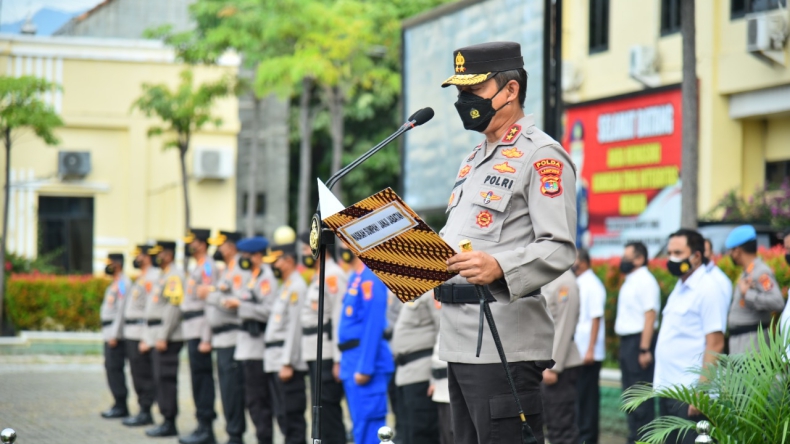 Kapolda Lampung Pimpin Sertijab Kapolres Pringsewu dan Kapolres Mesuji