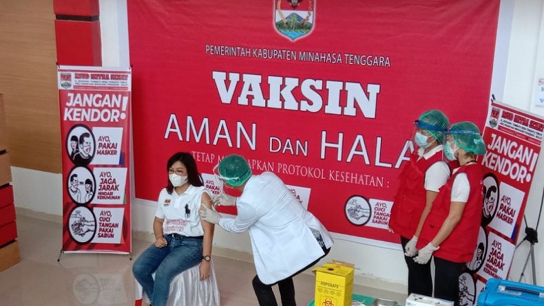 Capaian Masih Rendah, Pemkab Minahasa Tenggara Genjot Vaksinasi Dosis 2