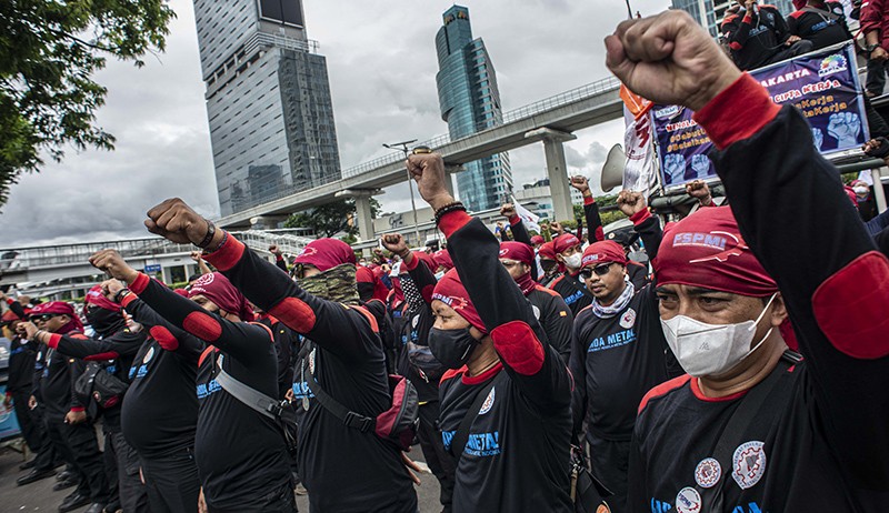Demo Buruh di Balai Kota, Polisi : Rekayasa Lalu Lintas Bersifat Situasional