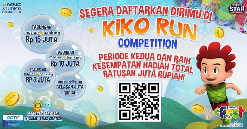 Rebut Hadiah Ratusan Juta Rupiah di Kiko Run Competition Periode Kedua, Daftar Segera di Sini!