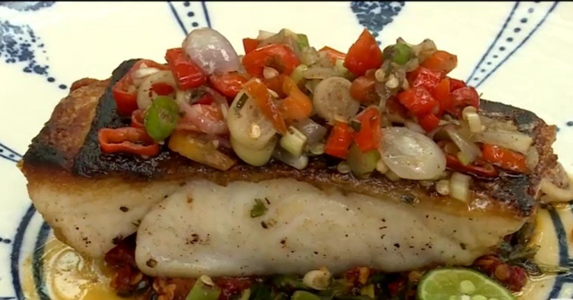 Resep Barramundi Tumis Kangkung, Makin Lezat Dipadukan dengan Sambal Matah