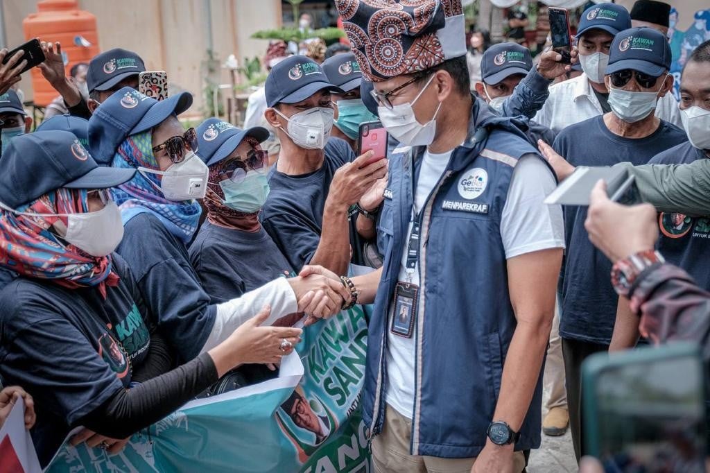 Sandiaga Uno Ajak Seluruh Pihak Bergandengan Tangan, Sukseskan Vaksinasi Demi Kepulihan Parekraf Nasional 