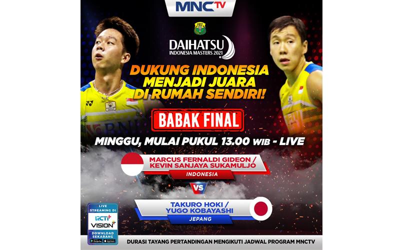 Satu-satunya Wakil Tuan Rumah, Minions Vs Duo Jepang di Final Indonesia Masters 2021