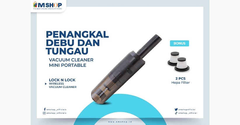 Lock N Lock Wireless Vacuum Cleaner Mampu Basmi Segala Jenis Debu dan Bakteri dari eMSHOP