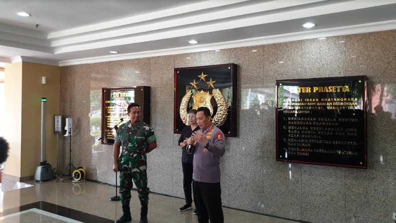 Pertemuan Panglima TNI dengan Kapolri, Bahas Sinergitas hingga Tugas dari Jokowi 