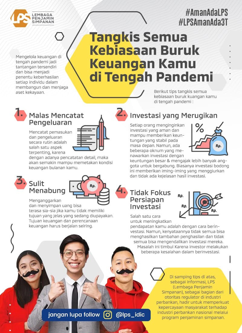 Tangkis Semua Kebiasaan Buruk Keuangan Kamu di Tengah Pandemi