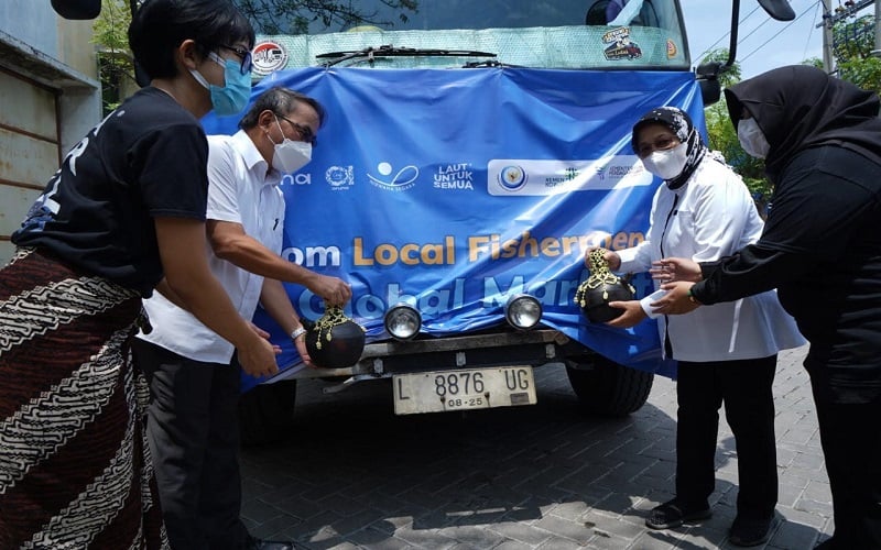 Tingkatkan Ekspor Budidaya, KKP Lepas 40 Ton Daging Rajungan ke Amerika Utara