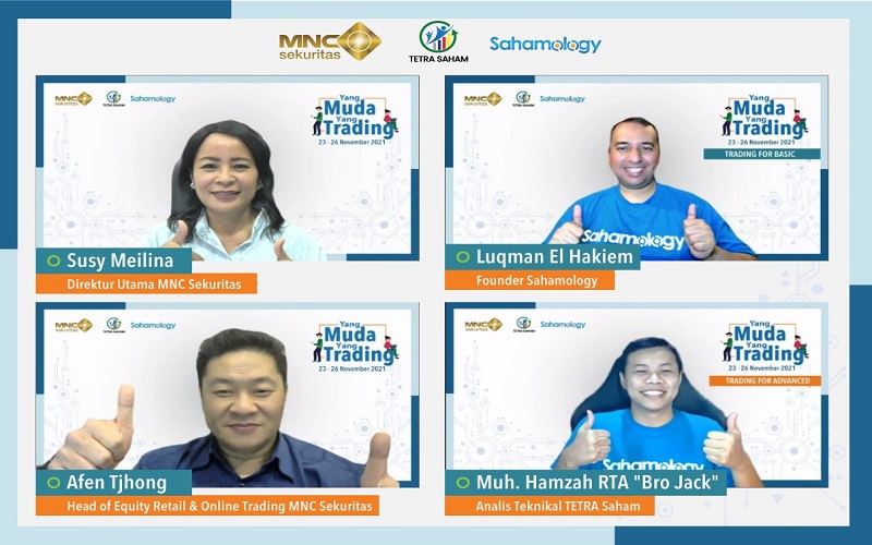 Asah Skill Trading Nasabah, MNC Sekuritas x Sahamology Gelar Bootcamp for Trader