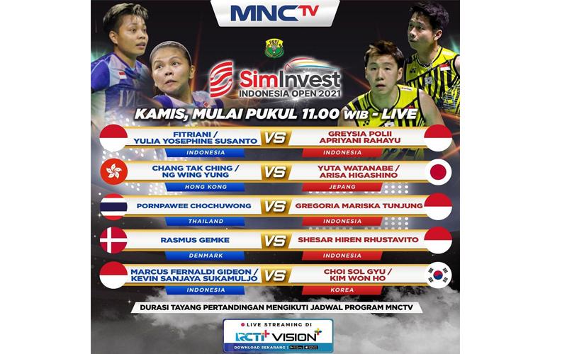 Minions dan Greysia/Apriyani Siap Beraksi di 16 Besar Indonesia Open 2021 Hari Ini