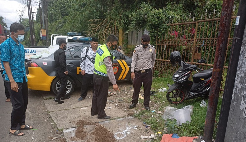 Motor Hantam Pagar Tembok, Petugas Medis RSUD Samsudin Sukabumi Tewas