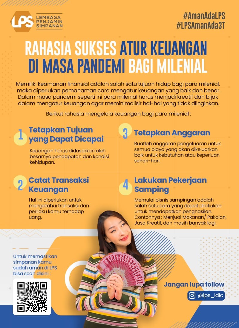 Infografis Rahasia Sukses Atur Keuangan di Masa Pandemi bagi Milenial