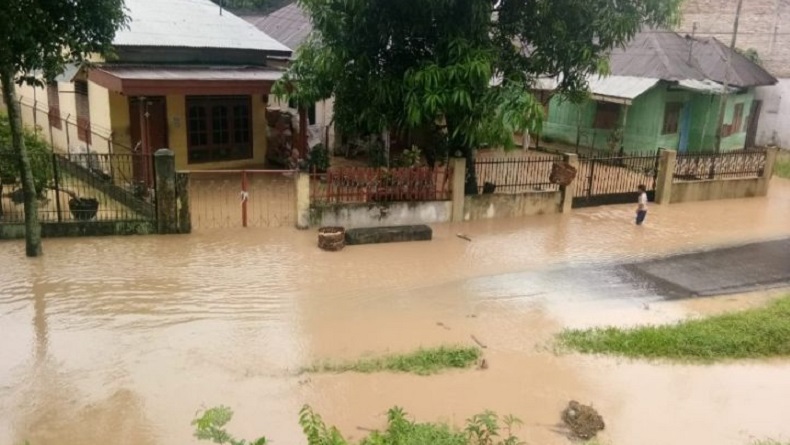 Sungai Sei Padang Meluap Lagi, 3 Kecamatan di Tebingtinggi Terendam Banjir