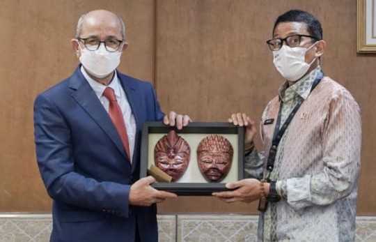 Sandiaga Uno-Dubes Maroko Bahas Potensi Kerja Sama Ekonomi Kreatif