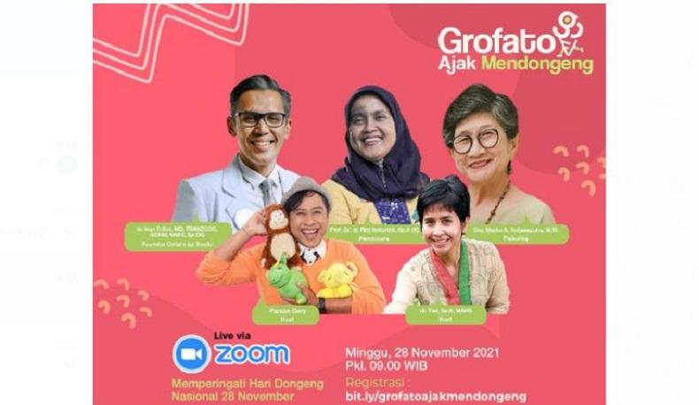 Hari Dongeng Anak Nasional, Dr Tiwi : Mendongeng Sangat Bermanfaat saat Pandemi