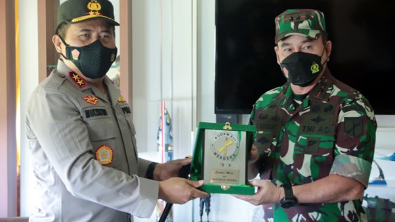 Kapolda Sulut Irjen Pol Mulyatno Kunjungi Markas Kodam XIII/Merdeka, Ini yang Disampaikan