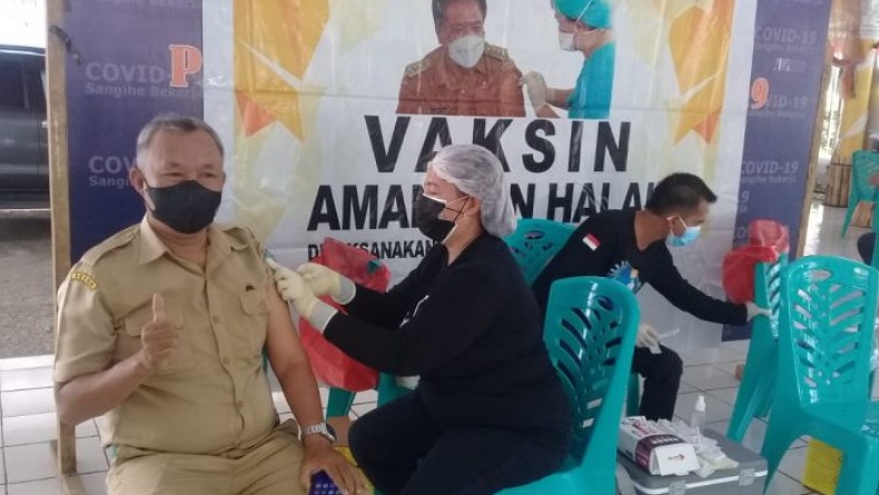 Kejar Target 70 Persen Vaksinasi Covid-19, Perangkat Daerah di Sangihe Dikerahkan 