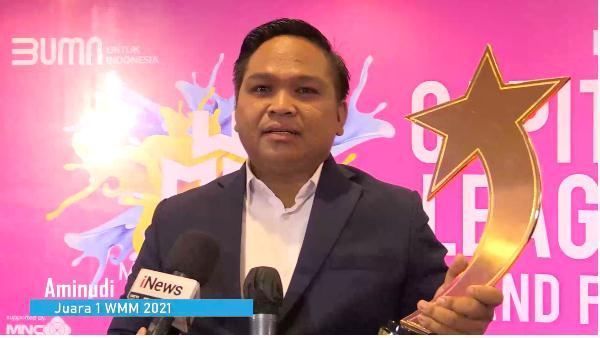 Dinobatkan sebagai Pemenang Wirausaha Muda Mandiri 2021, Aminudi Raih Hadiah Rp1 Miliar